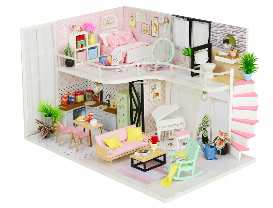 

Miniaturowy domek Różowa melodia Ani