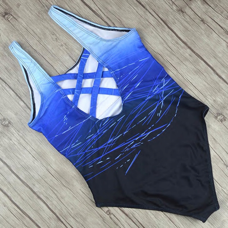 JEDNOCZĘŚCIOWY KOSTIUM KĄPIELOWY MODELUJĄCY DAMSKI STRÓJ MONOKINI BOHO S 36 Wzór dominujący bez wzoru