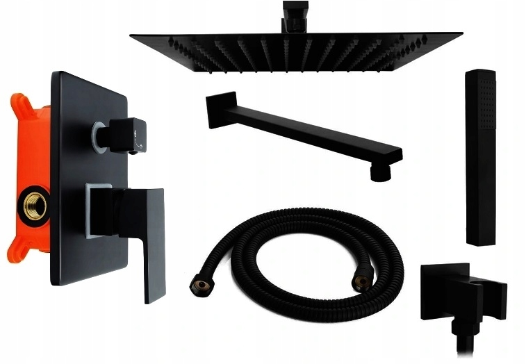 

Czarny Zestaw Podtynkowy Bateria Deszczownica