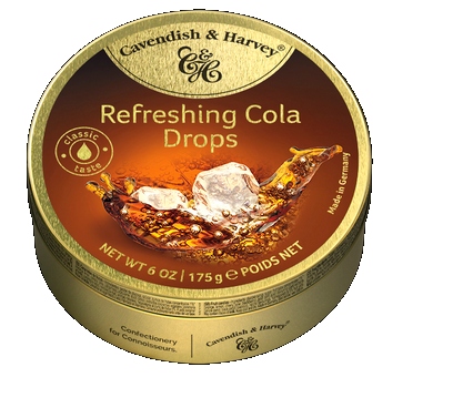 Landrynki Cavendish Refreshing Cola Drops 175g