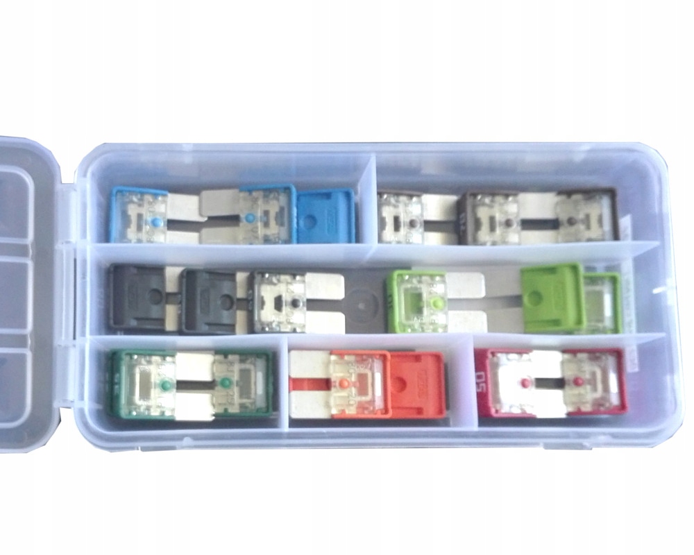 BEZPIECZNIKI M8COMPACT samochodowy ZESTAW 21szt