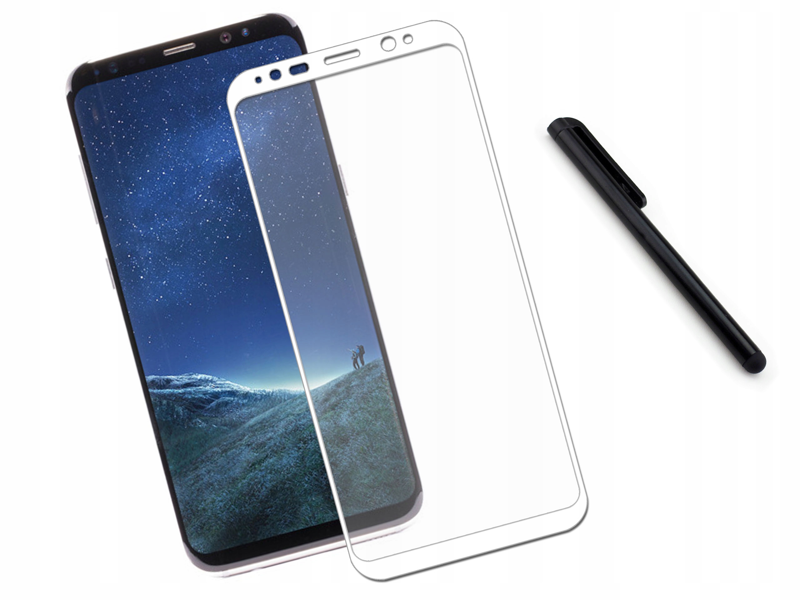

Szkło hartowane 3D Samsung Galaxy S8 Plus Białe