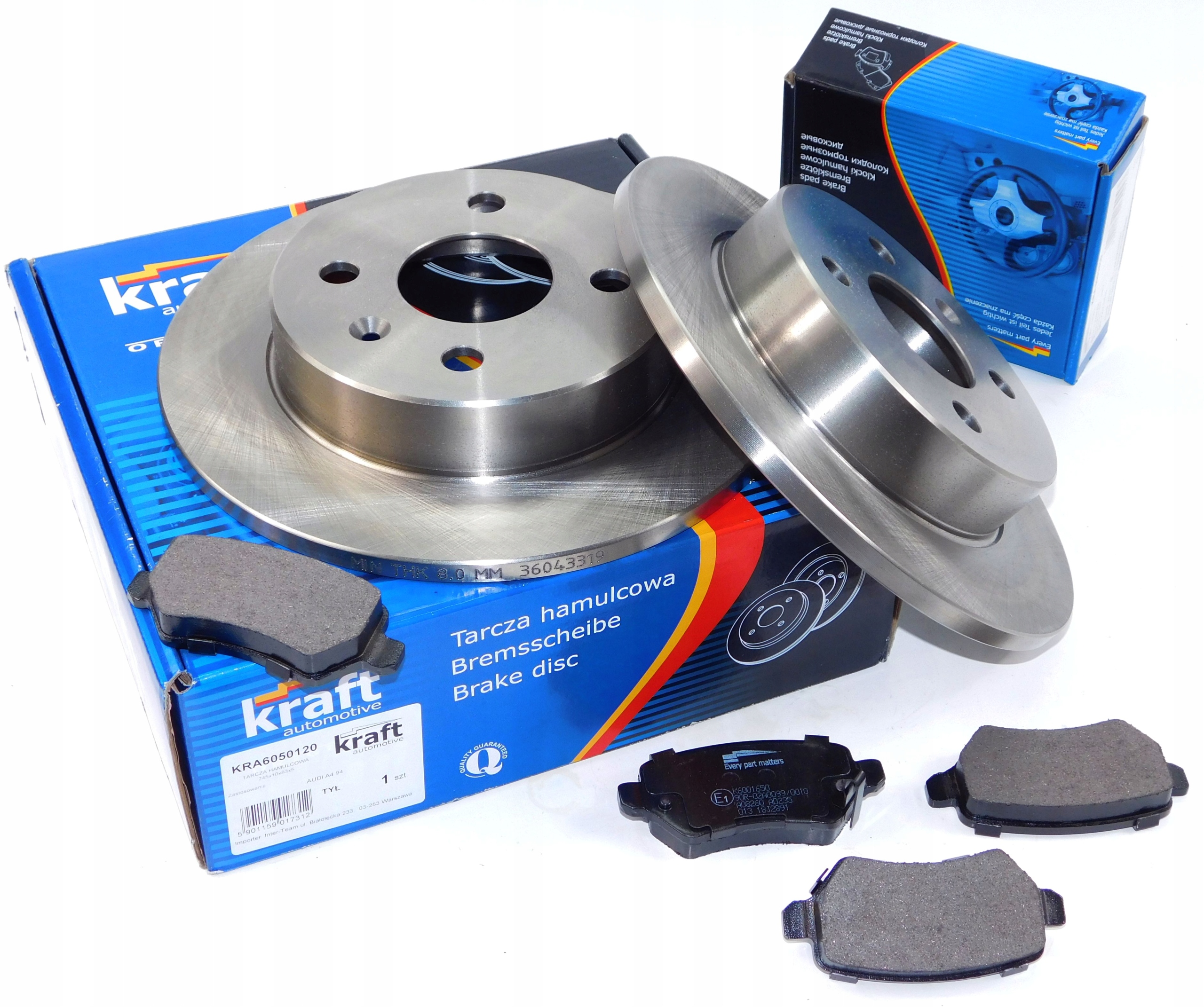 Tarcze klocki PRZOD TYL OPEL Astra 3 H III 4 sr Installation side front rear