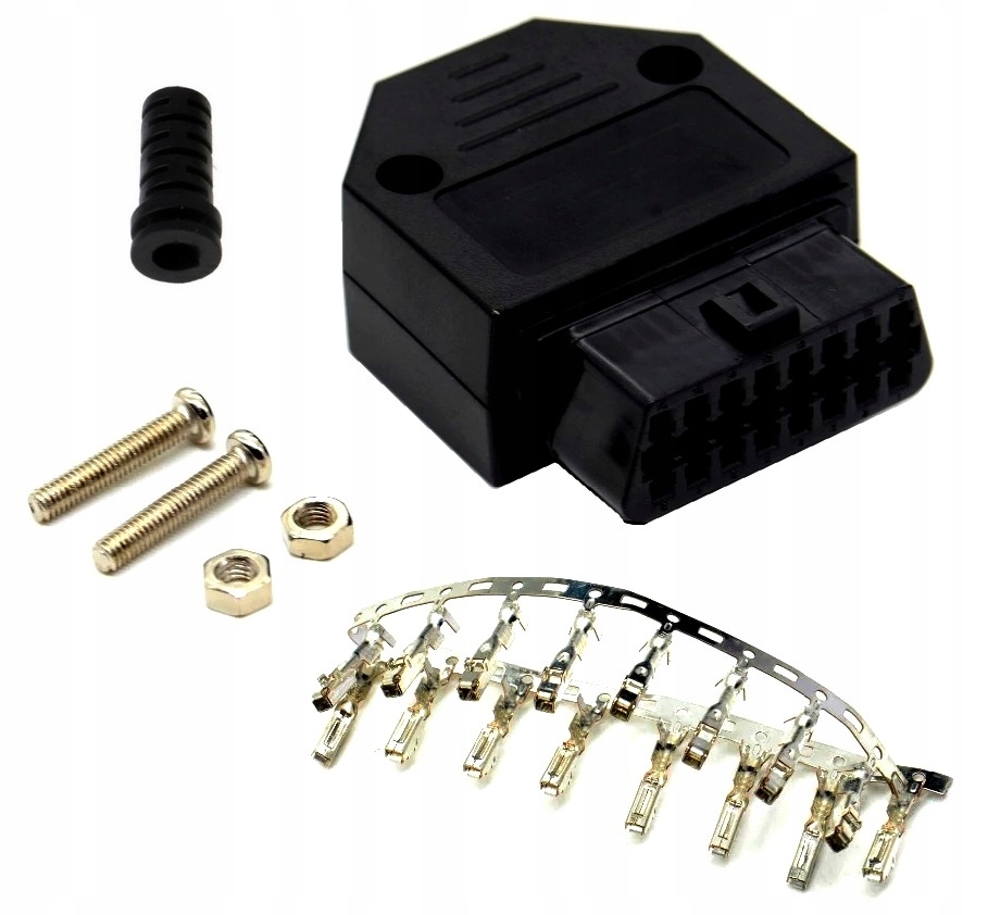 

Wtyczka Żeńska OBD2 I Gniazdo Montażowe Rozkręcane