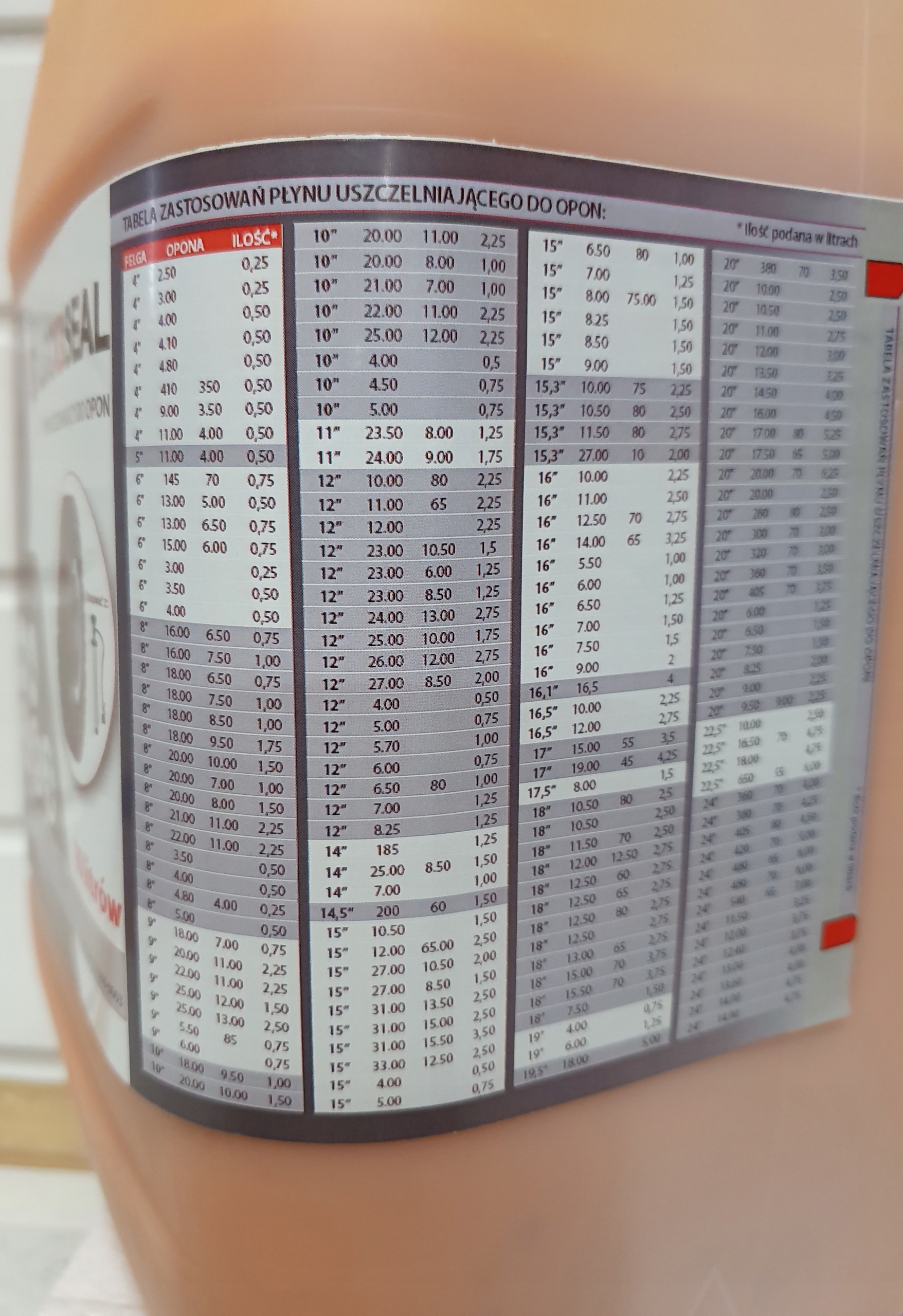 PLYN USZCZELNIAJACY DO OPON LOCK SEAL 10L Brand Other