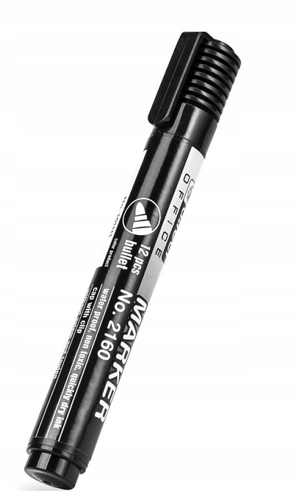 

Marker Pisak Pernamentny Flamaster Czarny