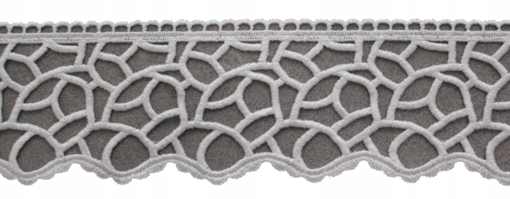 

Gipiura, Koronka 10 cm. Biel+połysk