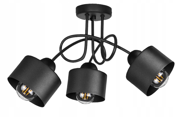 

Lampa Sufitowa Żyrandol Skręt Loft Edison Led