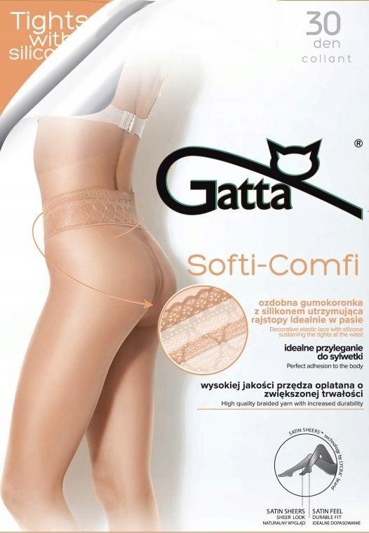 

Gatta Softi-comfi 30 den Pas Koronka Z Silikonem 2