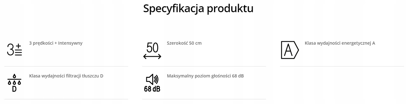 OKAP FRANKE SMART FSMD 508 GY SZARY BEŻ Model FSMD 508 GY