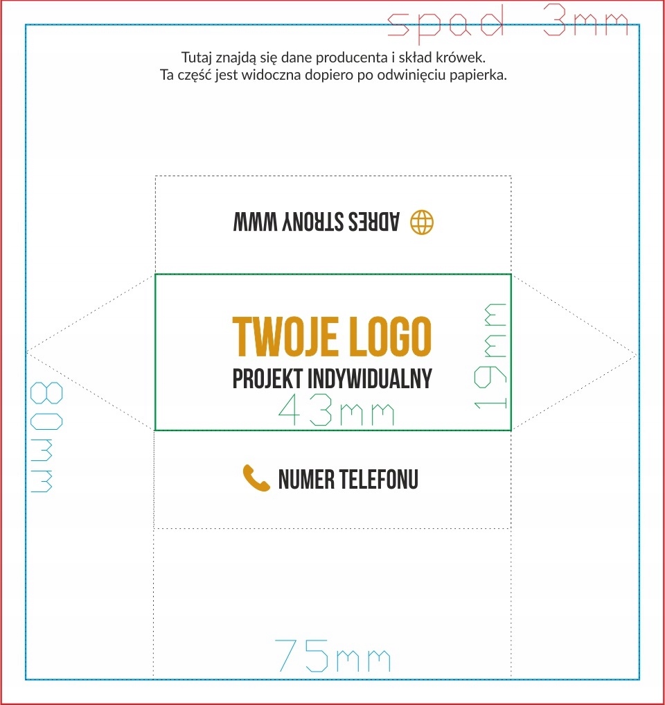 Krówki reklamowe z logo projekt indywidualny 15 kg EAN (GTIN) 5902021564125