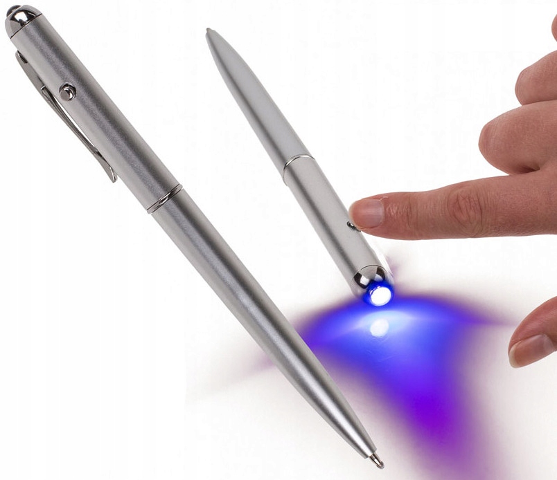 

Sekretny Długopis Magiczny lampka Uv baterie