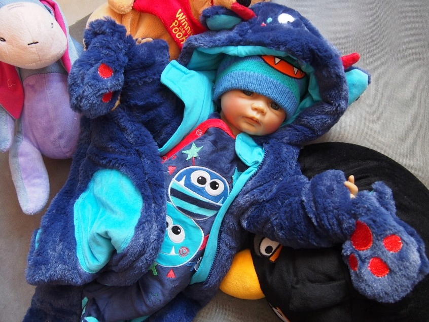 62_zimowy kombinezon_stworek_0-3 _nowy Rodzaj zimowy