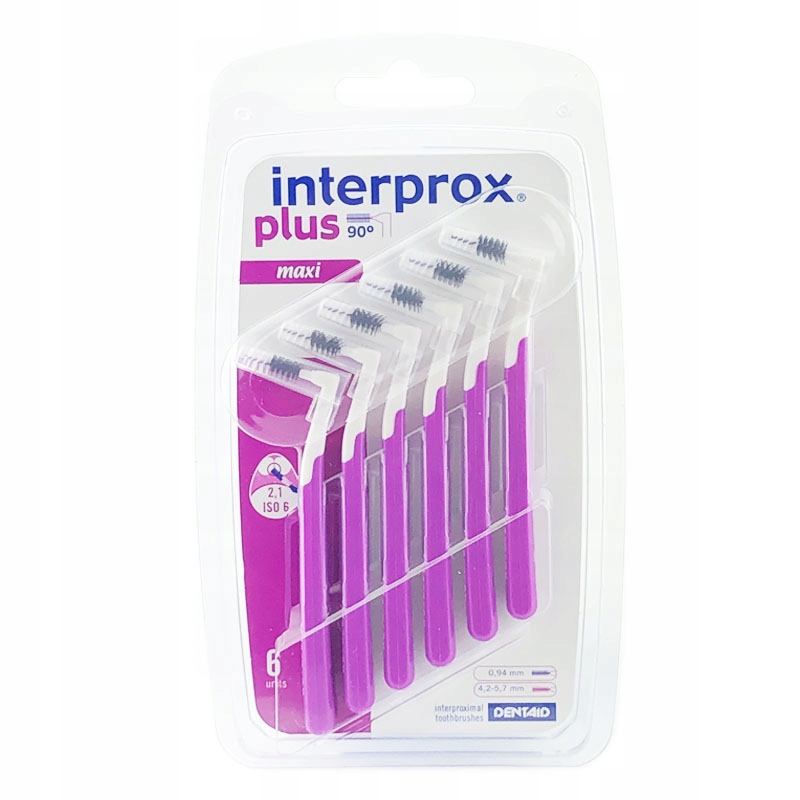 INTERPROX PLUS MAXI SZCZOTECZKI MIĘDZYZĘBOWE 6 SZT