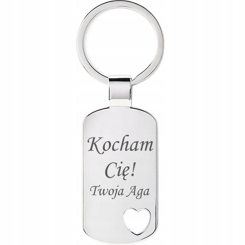 

Brelok na Prezent Walentynki Dzień Chłopaka Grawer