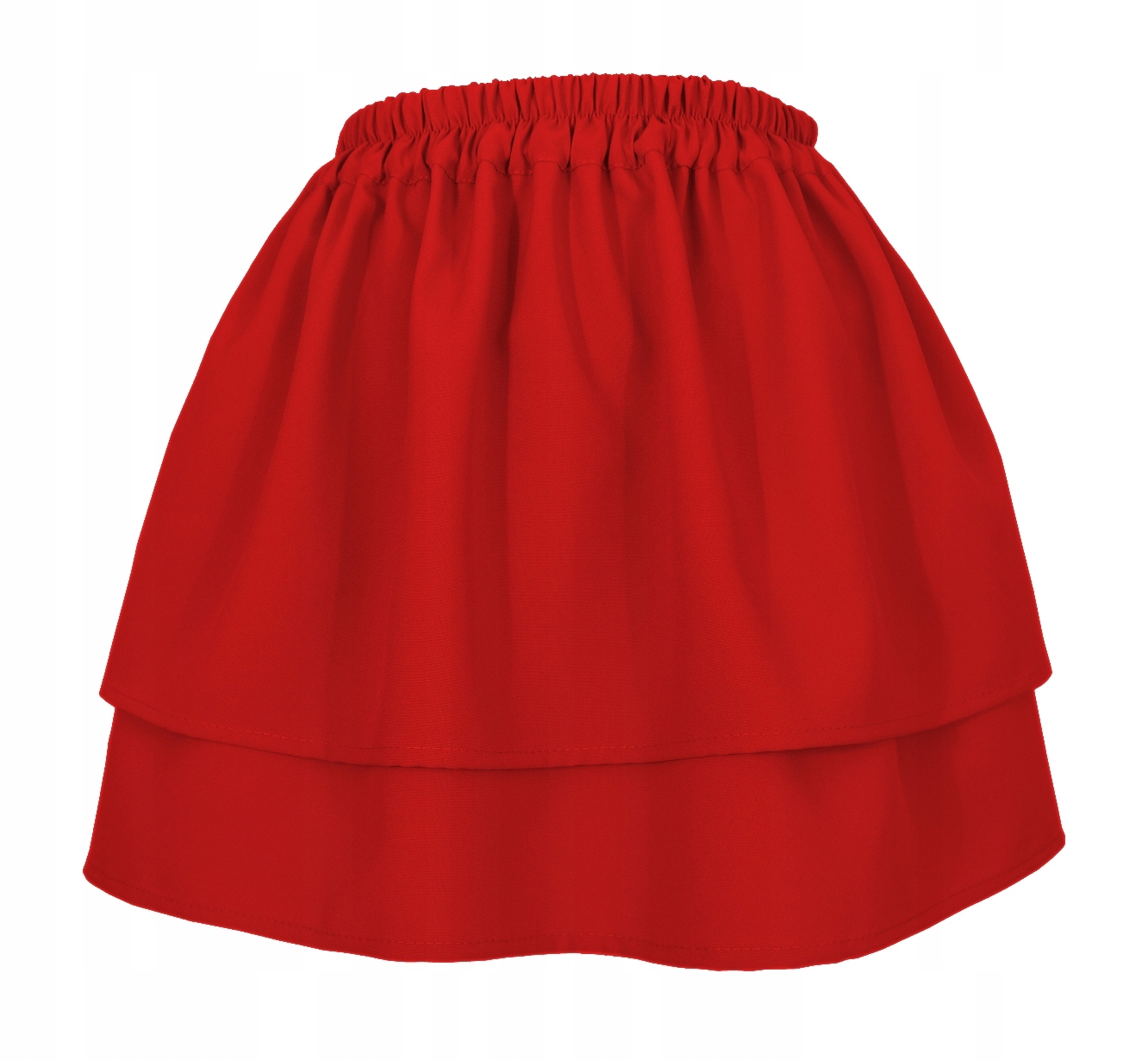 PL CZERWONA SPÓDNICZKA SPÓDNICA WARSTWY FALBANY Rozmiar uniwersalny