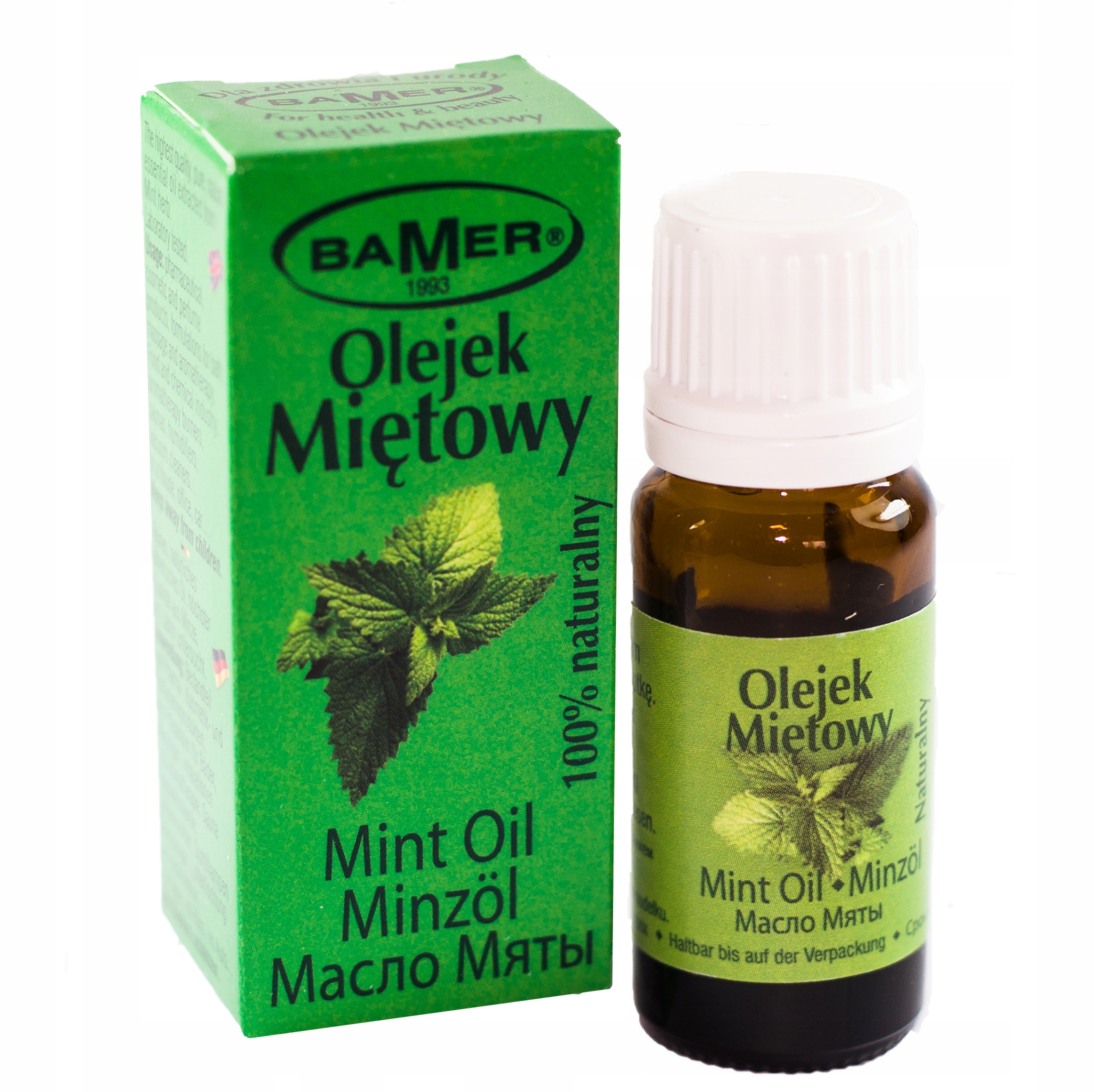 

Miętowy Naturalny Olejek Eteryczny, Bamer 7 ML