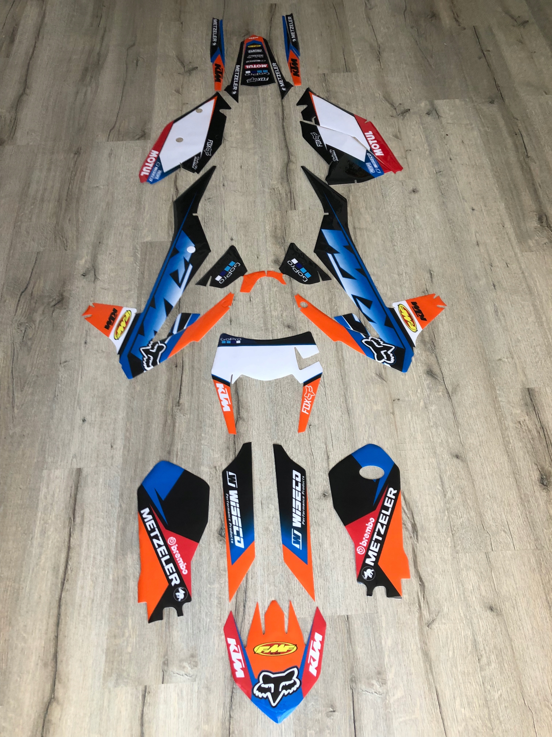 Ktm Exc Exc-f 17-19 Fox kompletná dyha Cubamoto