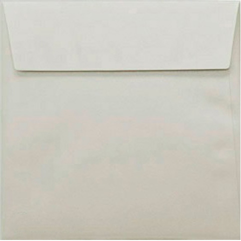 Koperty perłowe kwadratowe 17cm Sirio ecru HURT