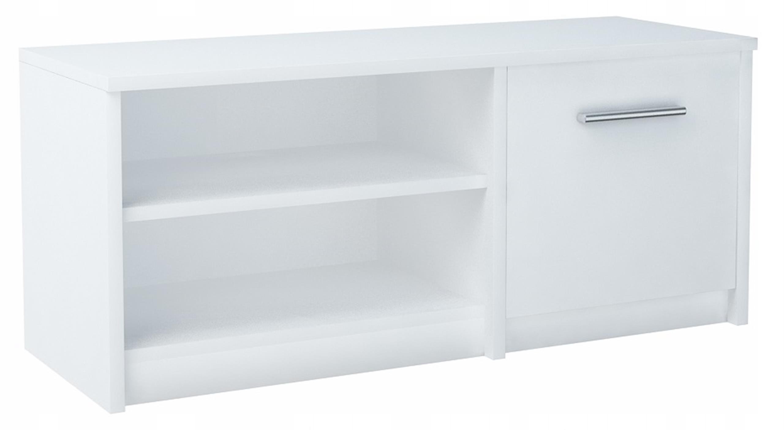 Шкаф журнальный столик RTV BODO 1D 100 белый книжный шкаф комод UFC