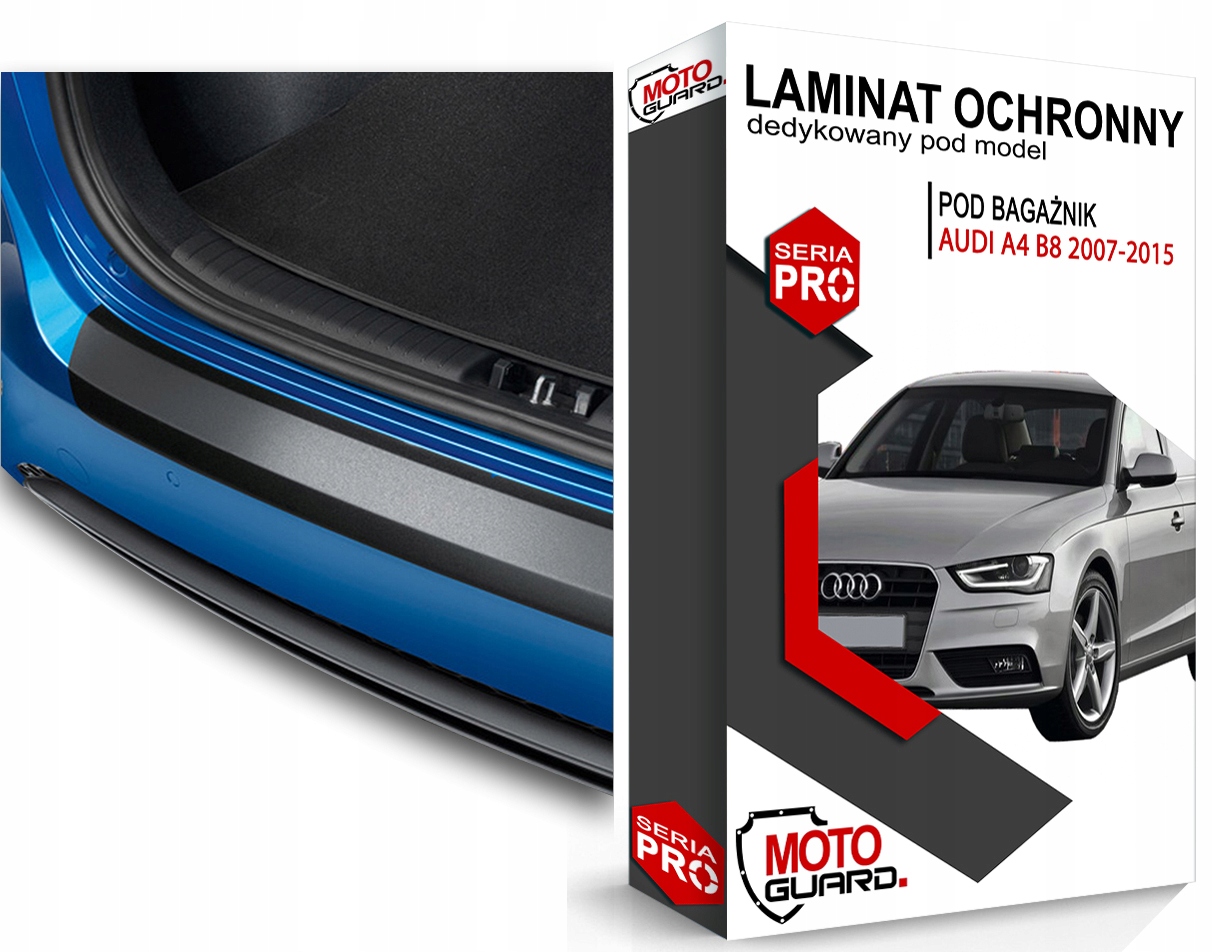 

Czarna Folia Ppf na tylny zderzak Audi A4 B8 Combi