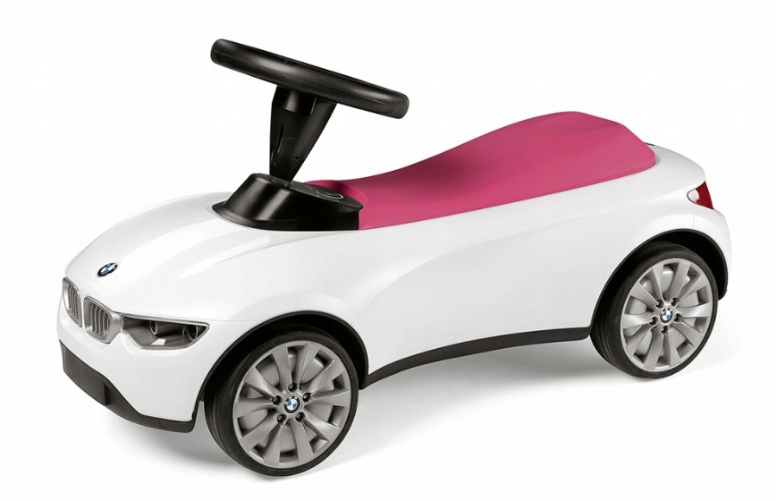 OE BMW BABY RACER III JEZDZIK BIALO MALINOWY