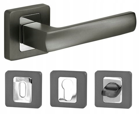 

Klamka Drzwiowa Flip Kolor Antracyt Komplet Rozet