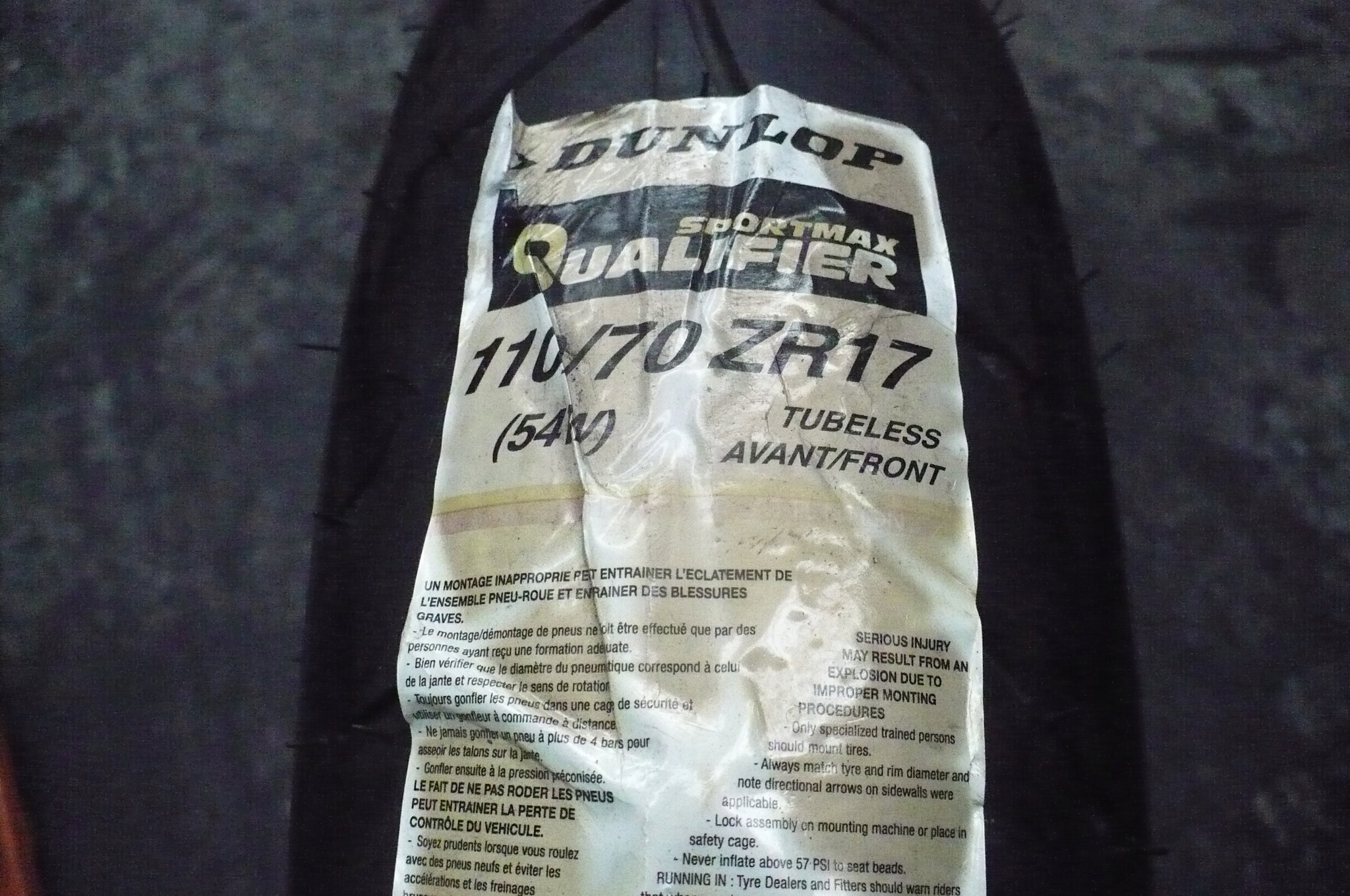 Dunlop Sportmax Qualifier 110/70R17 54W Nová 2012