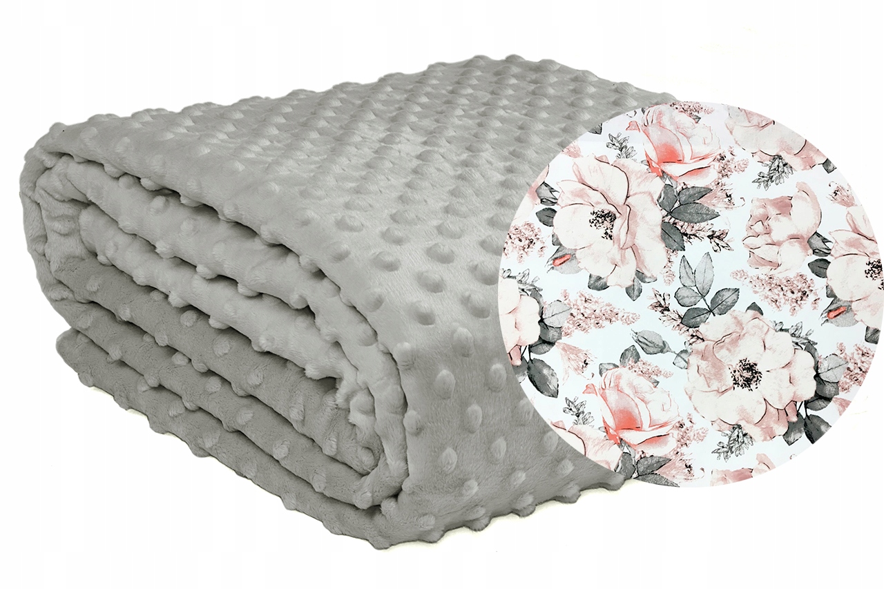 

Dwustronna Narzuta Koc Na Łóżko 160x200 Minky