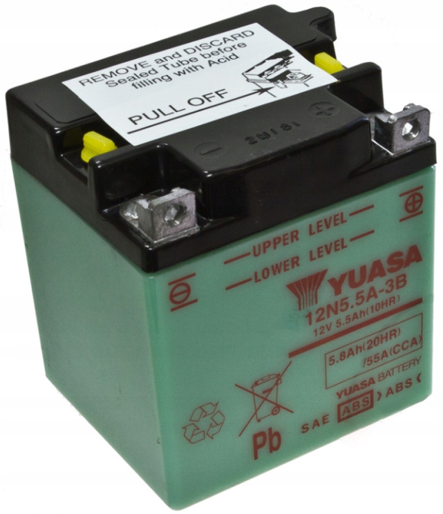 Akumulátor Yuasa 12N5.5A-3B Yamaha Rd 400 76-79