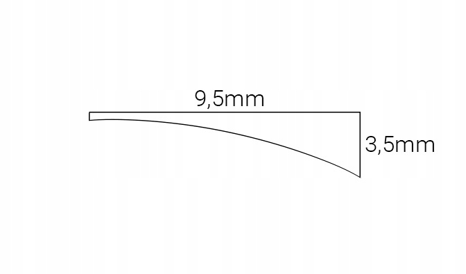 Adapter do prowadnic do listw przyszybowych Rodzaj prowadnica