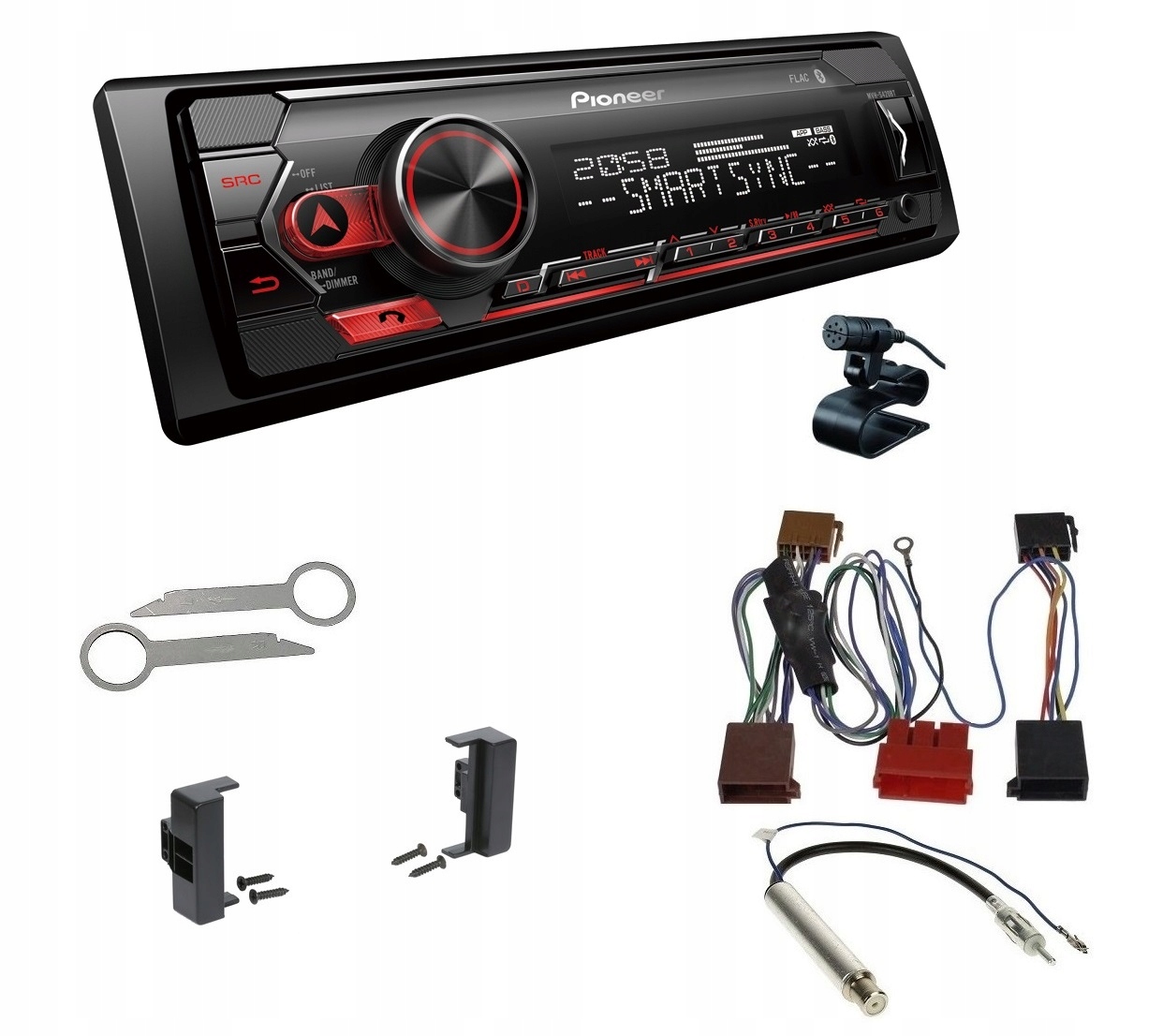 Pioneer MVH-S420BT Bluetooth autorádio MP3 Audi A4 B5 A6 C4 A8 D2