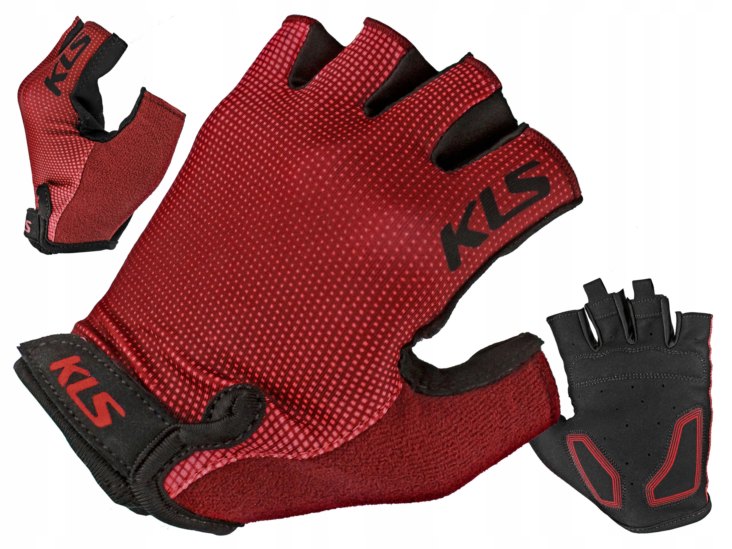 

Rękawiczki Rowerowe Kellys Factor Red Krótkie / L