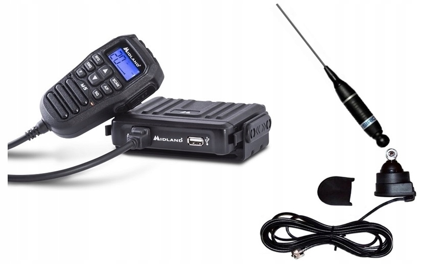 RADIO CB W GRUSZCE MIDLAND M 5 ANTENA MONTAZOWA