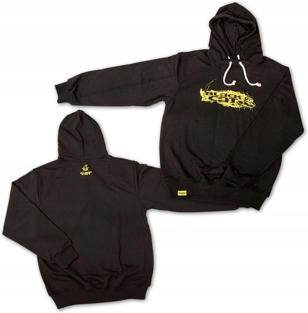 Black Cat Bluza Z Kapturem Czarna Rozm XL