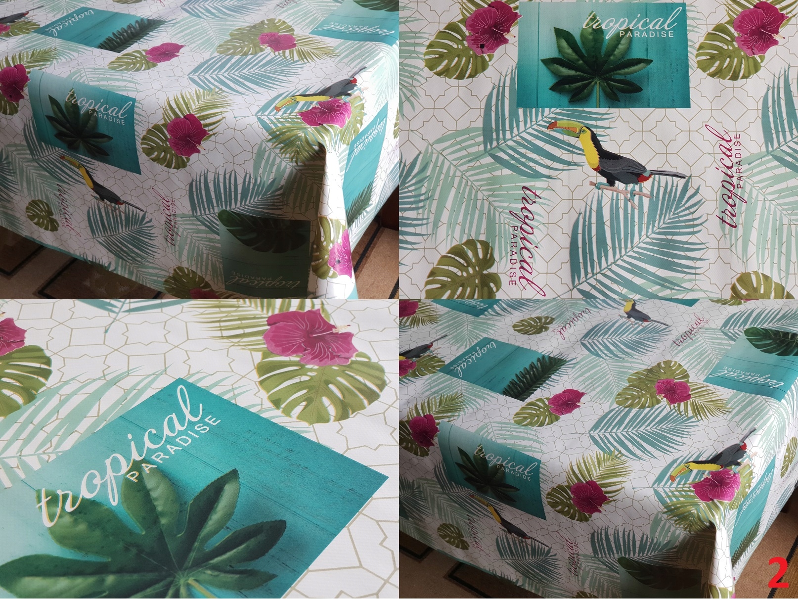 CERATA OBRUS WZORY LIŚCIE MONSTERA 100x140 Typ obrus