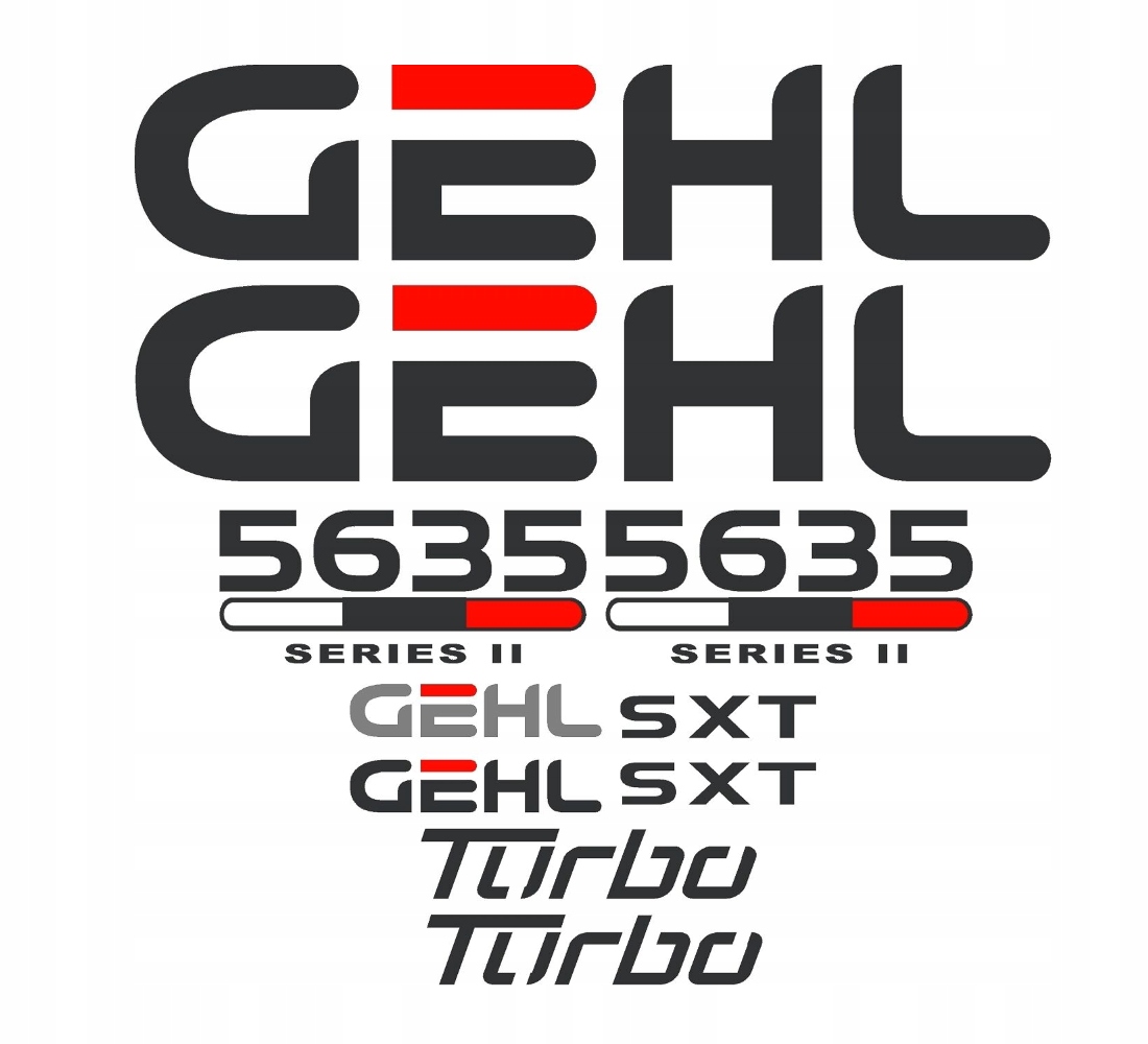 Samolepky s nálepkou Gehl 5635 Sxt