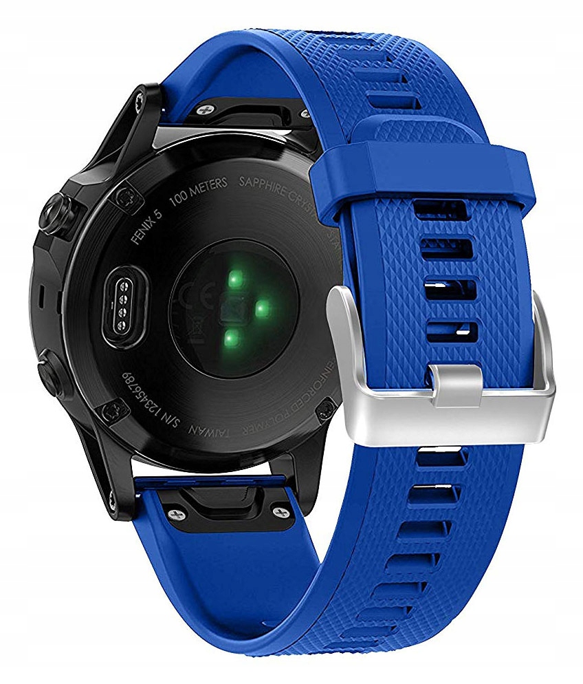 NIEBIESKI Silikonowy Pasek do Garmin Epix 2