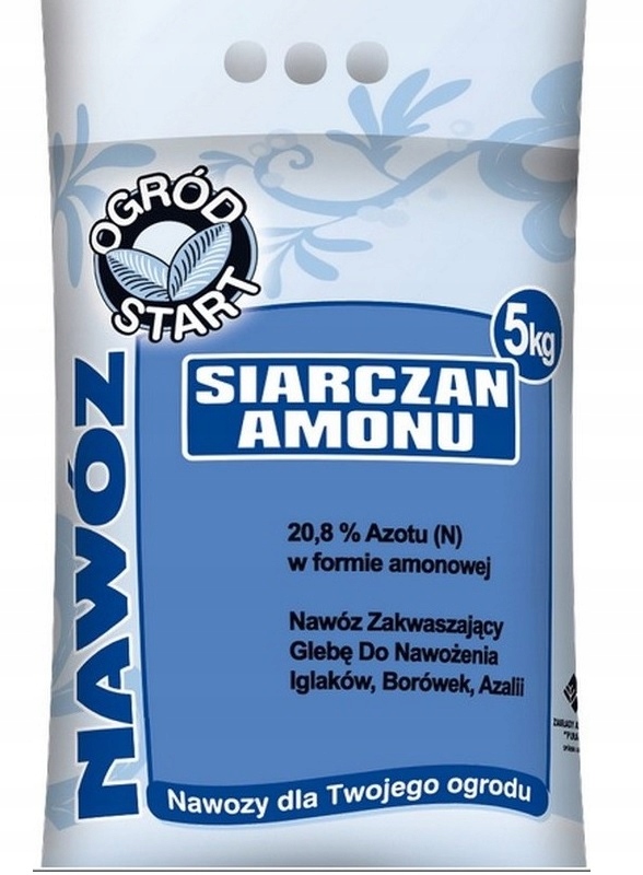 

Siarczan Amonu Nawóz Zakwaszający Obniża pH 5kg
