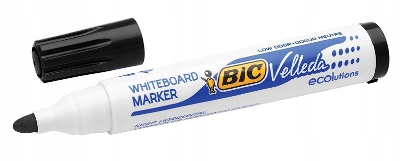Marker do tablic BIC VELLEDA 1701 czarny okrągły - 12 sztuk Kod producenta 904937