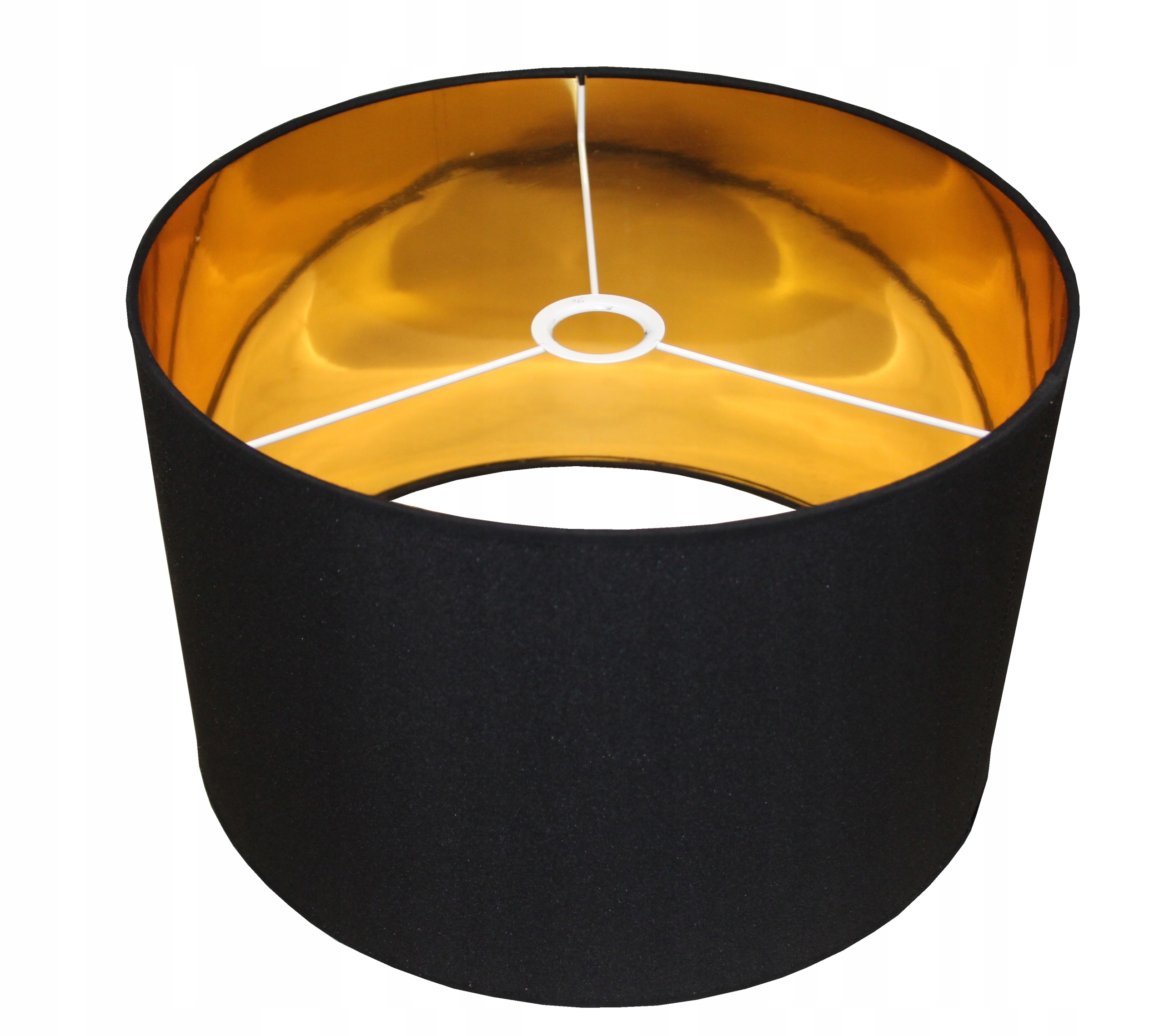 

Abażur Złoty Walec Materiał Klosz Fi 45/25 Led