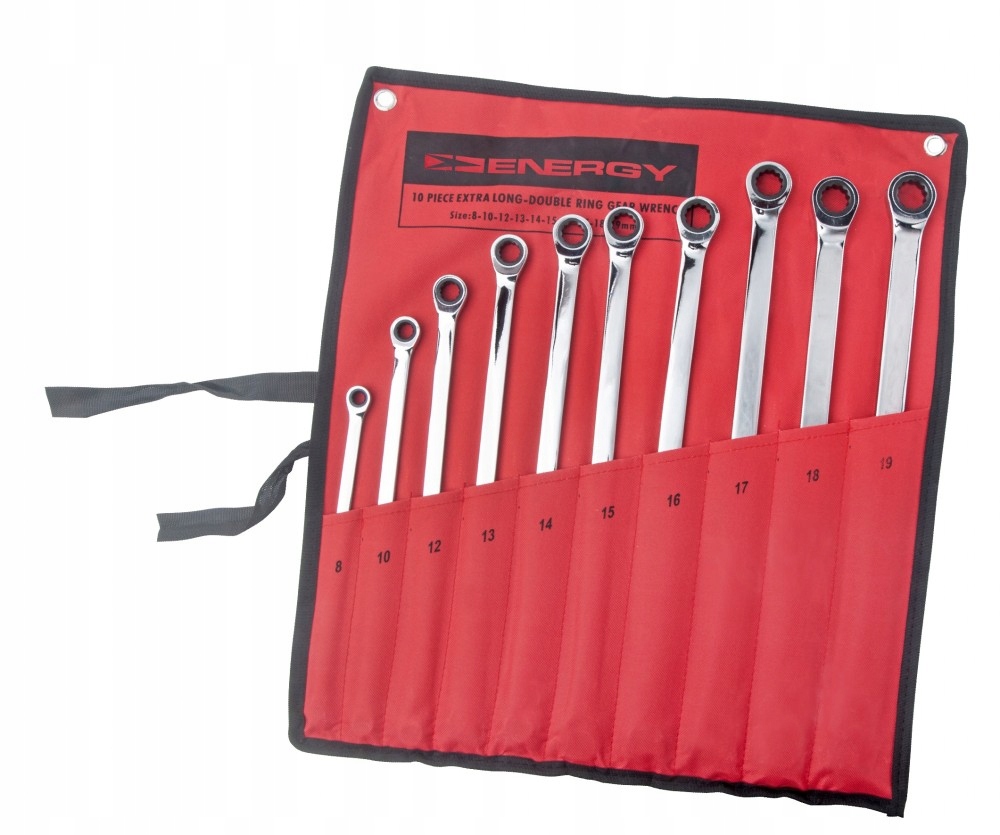 Energy KLUCZE OCZKOWE DLUGIE Z GRZECHOTKA 10szt