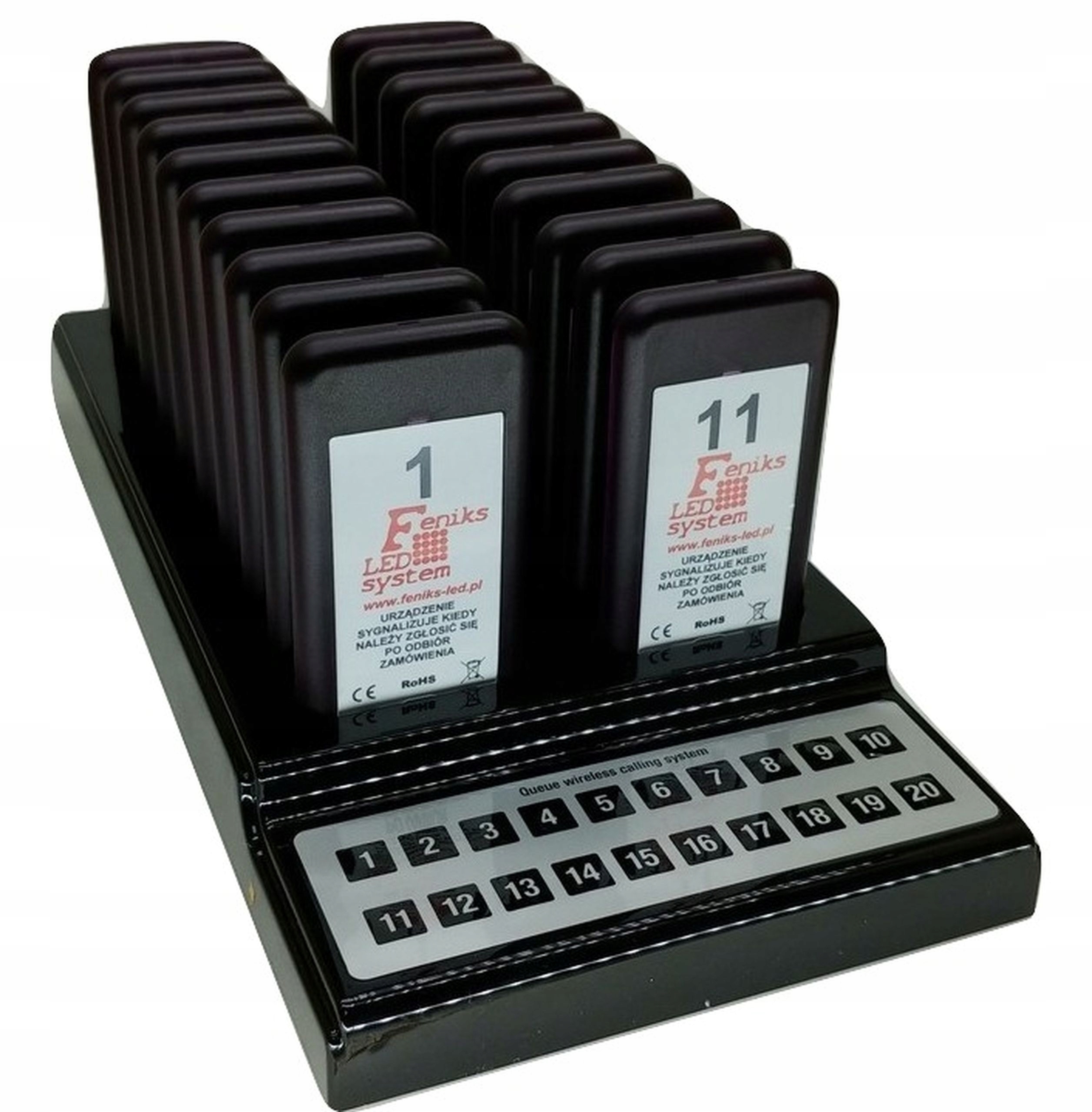 

Bezprzewodowy pager 20szt Z Twoim Logo premium