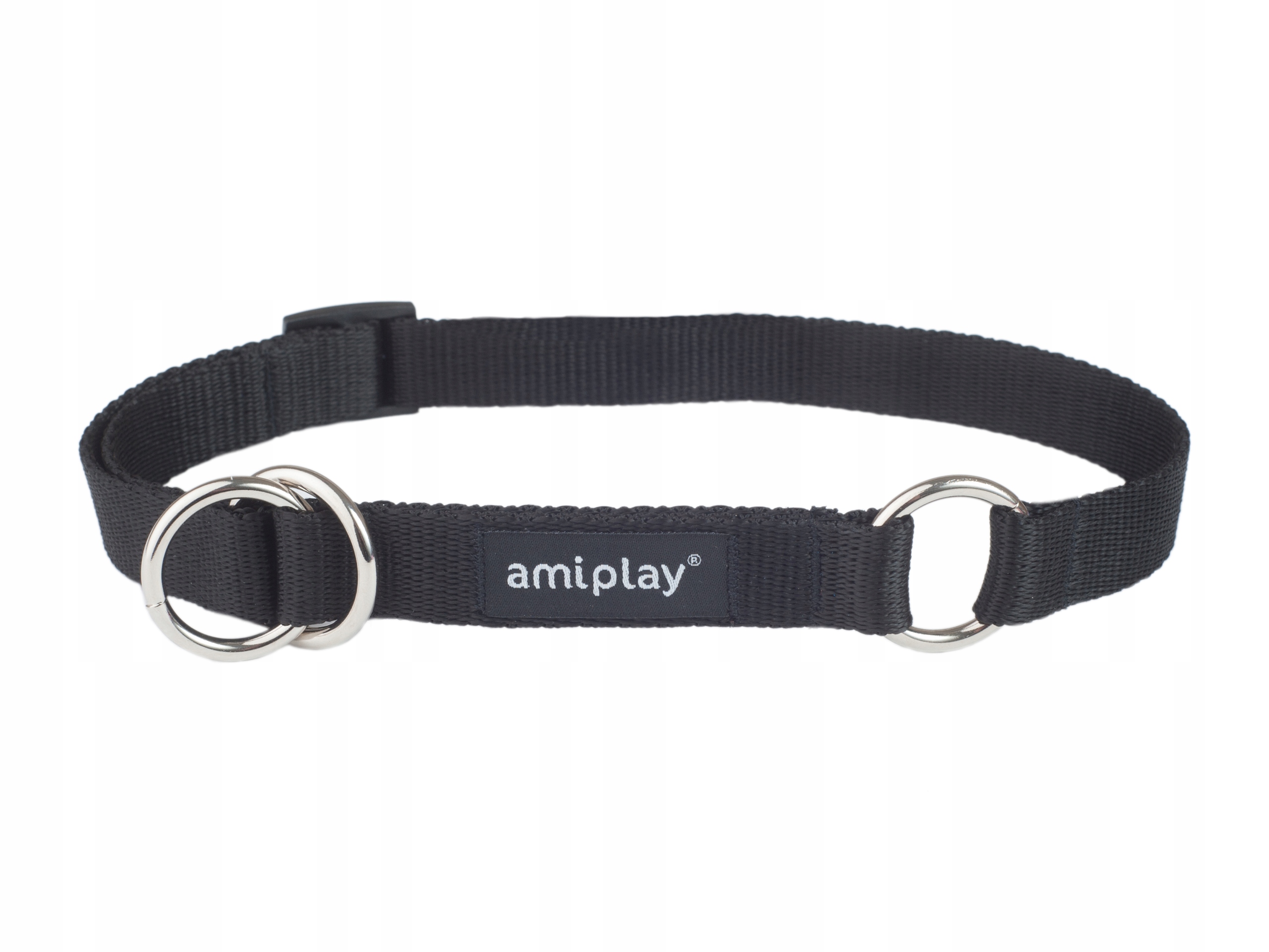 

amiplay Obroża półzaciskowa Basic M Czarna