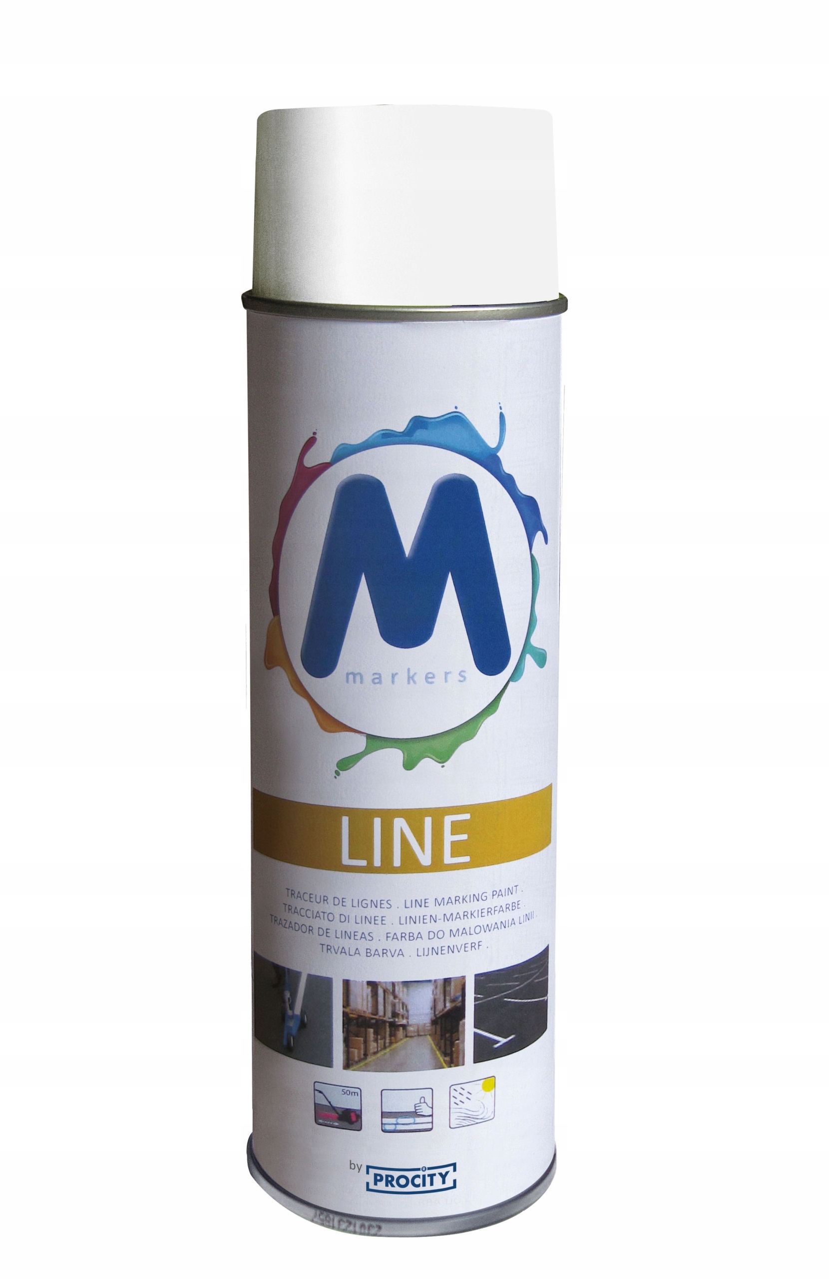 

Farba drogowa biała spray w spreyu do malowania