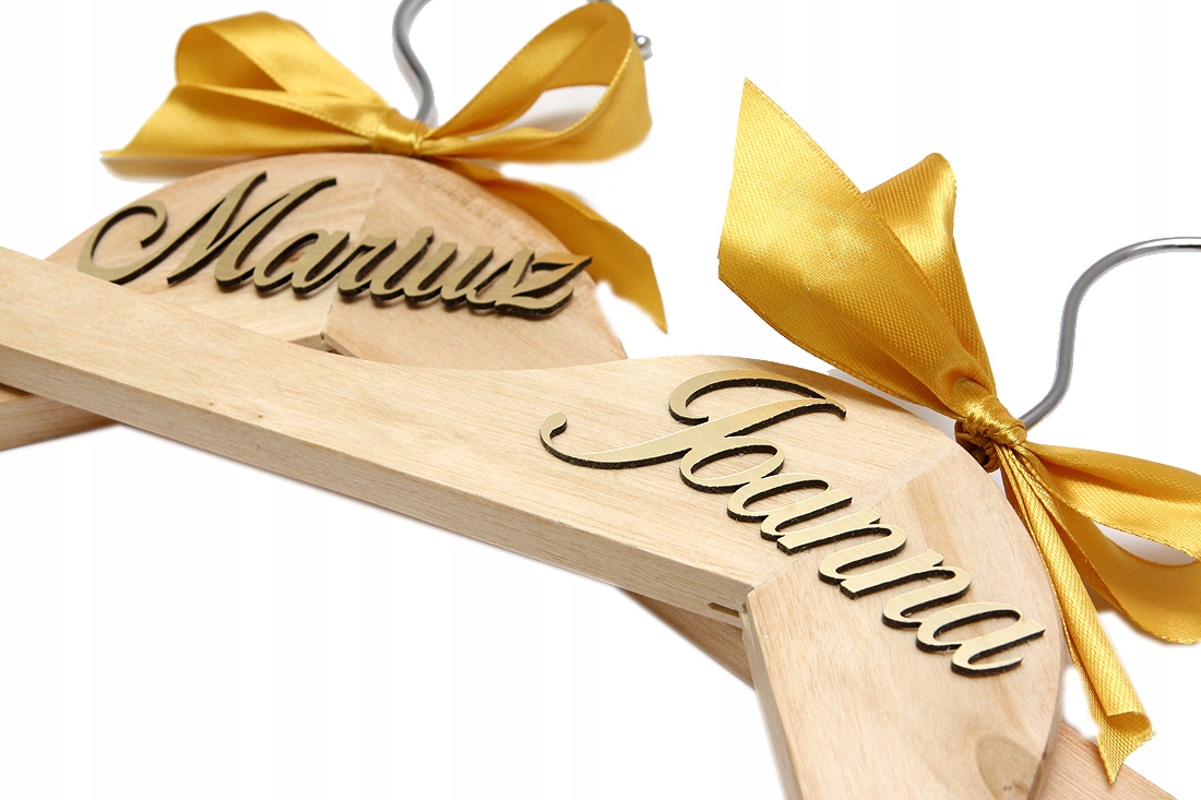 

Wieszaki ślubne personalizowane imienne