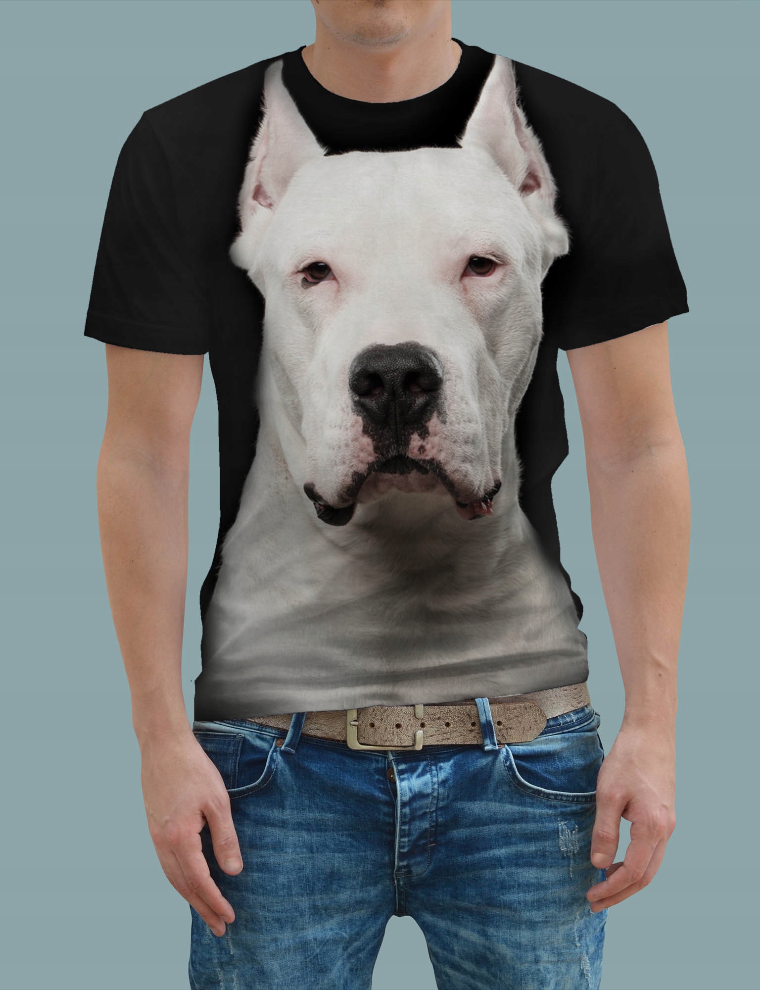 KOSZULKA FULL PRINT PITBULL BIAŁY YOGA XL EAN (GTIN) 5906333408689