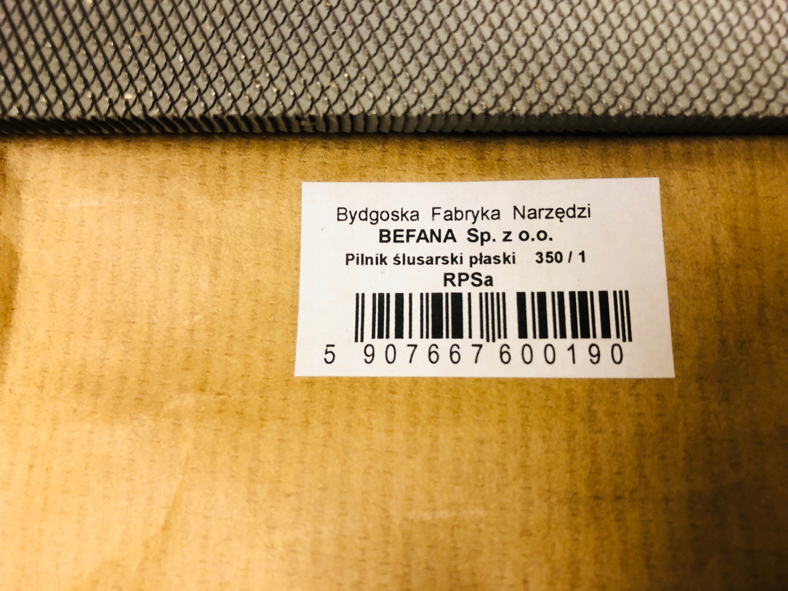 Befana Pilnik ślusarski płaski RPSa 350/1 Polski Marka Befana