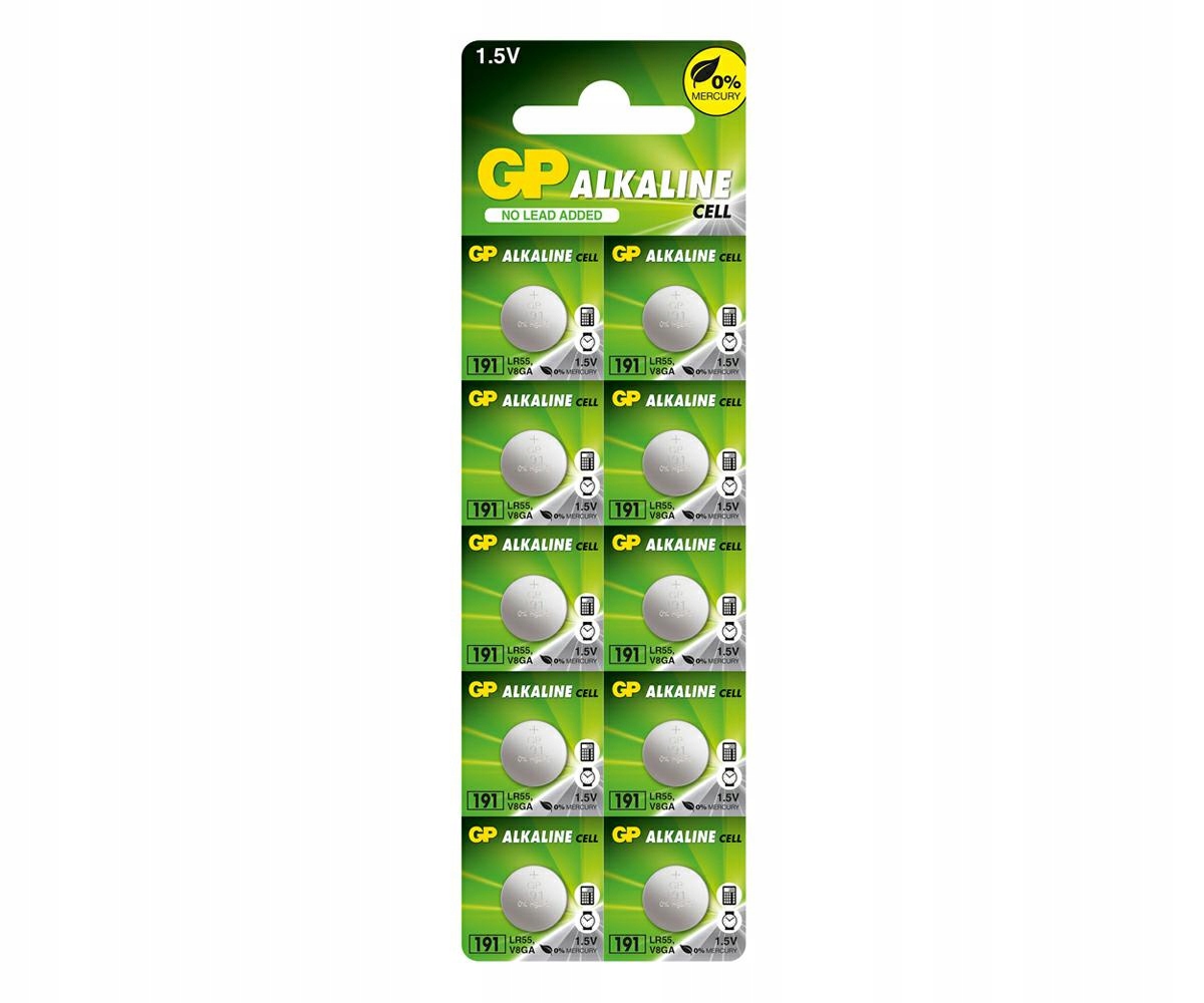 

10x Bateria alkaline 1,5V AG8 LR55 zegarkowa 24mAh