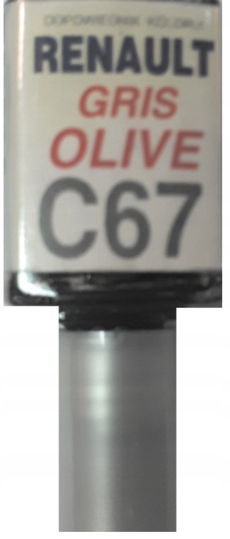 RENAULT C67 GRIS OLIVE LAKIER SAMOCHODOWY ZAPRAWKA DO RYS 10 ML ARASYSTEM